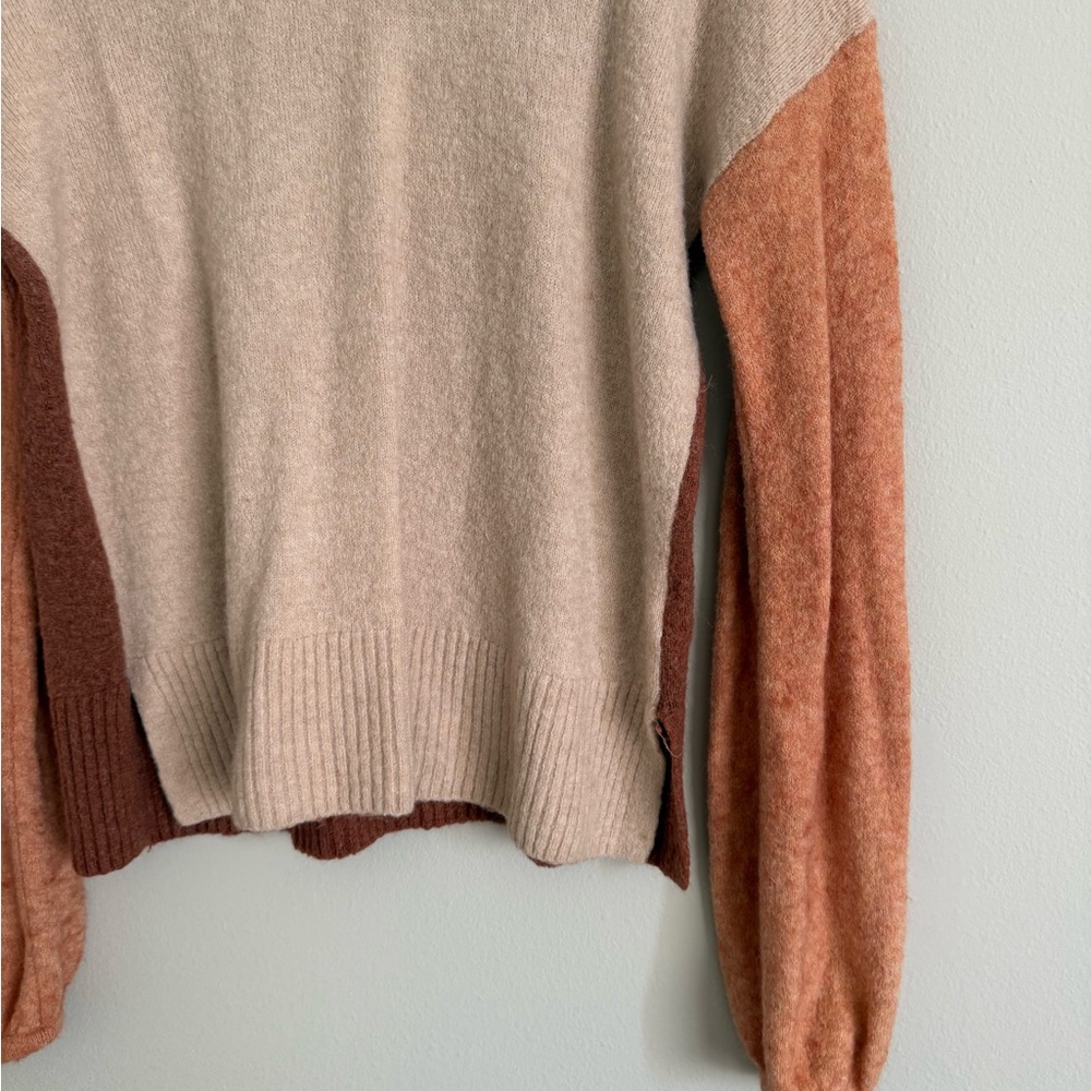 Madewell Payton Merino Wool and Alpaca Blend Colorblock Sweater - Picture 4 of 13